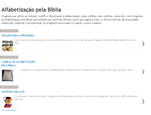 Tablet Screenshot of alfabetizacaopelabiblia.com.br